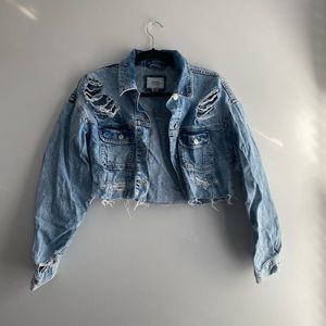 Forever 21 Distressed Denim Jacket